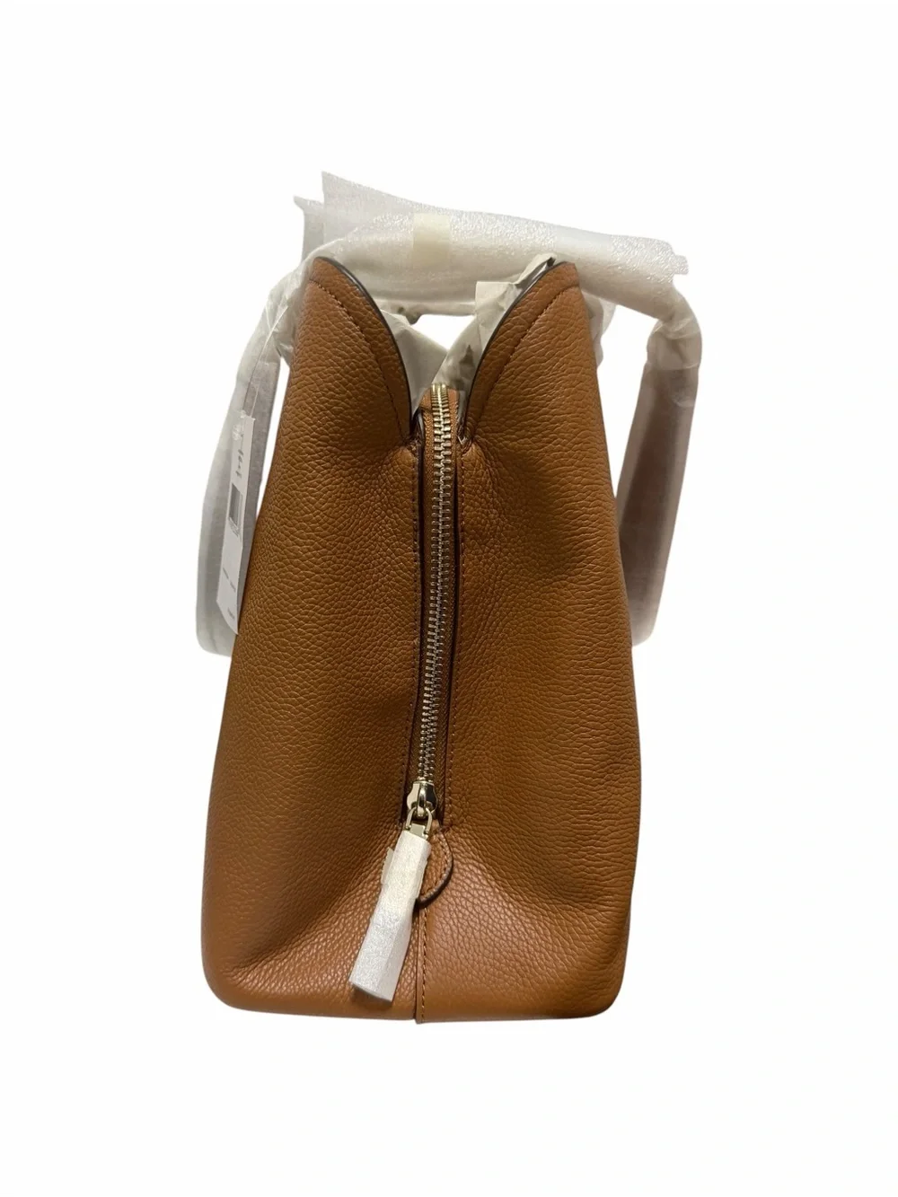Kate Spade Solid Caramel Leather Handbag